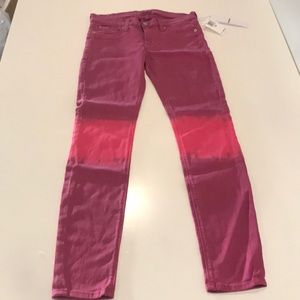 Hudson Pink Skinny Jeans